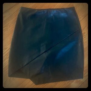 Faux leather skirt, new with tags